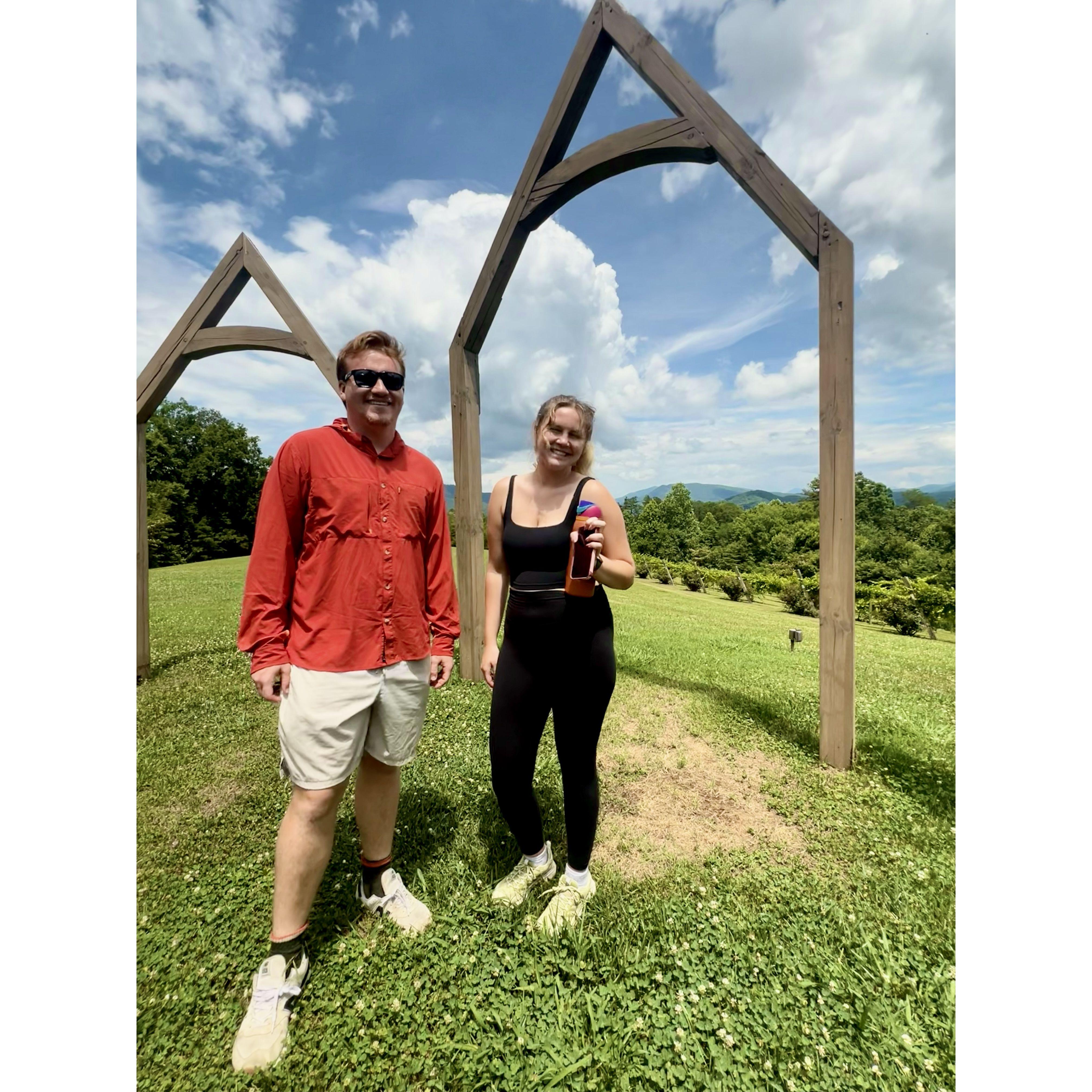 Checking out our wedding venue!