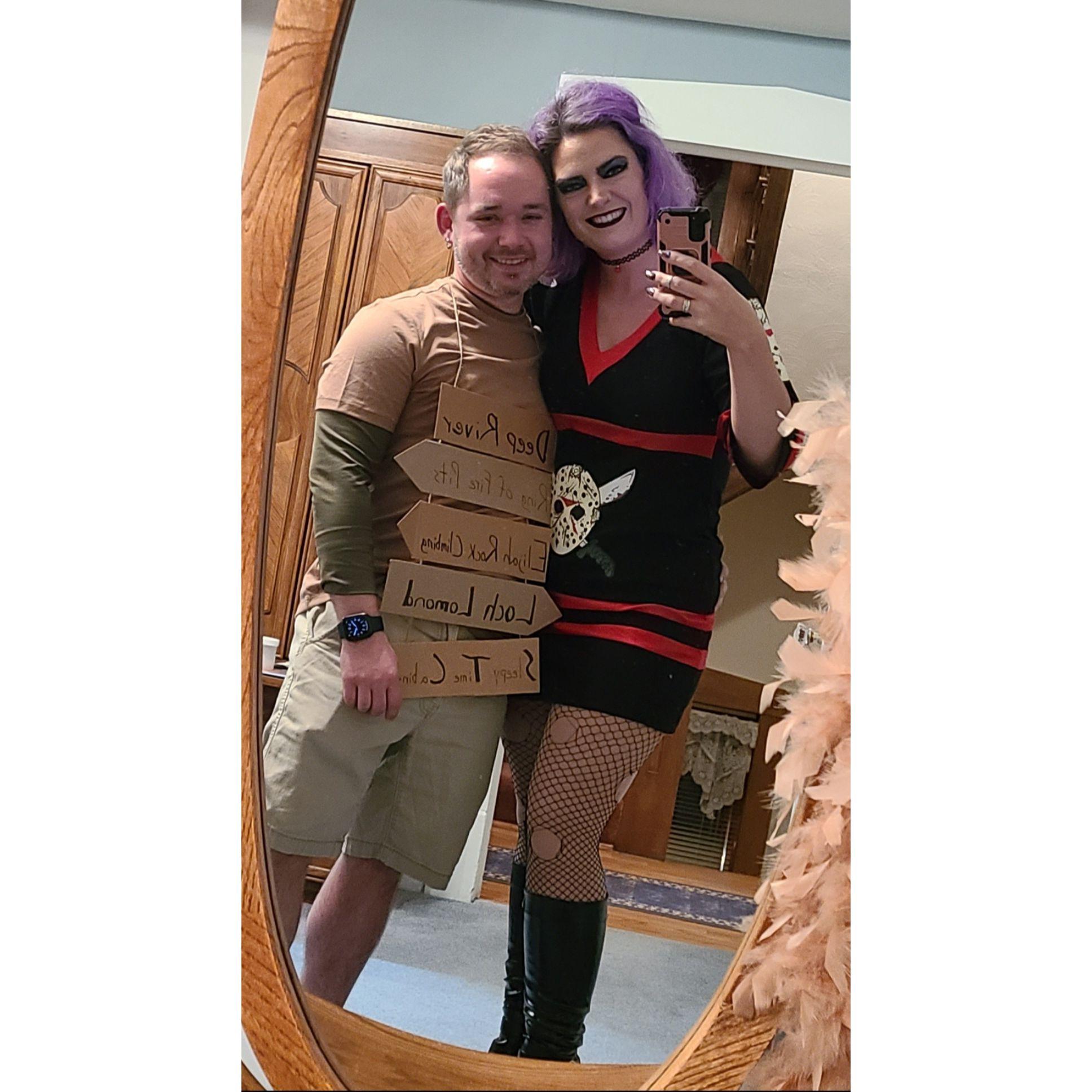 Summer camp themed New Years Eve party. Both of us won awards for our costumes! - December 2022