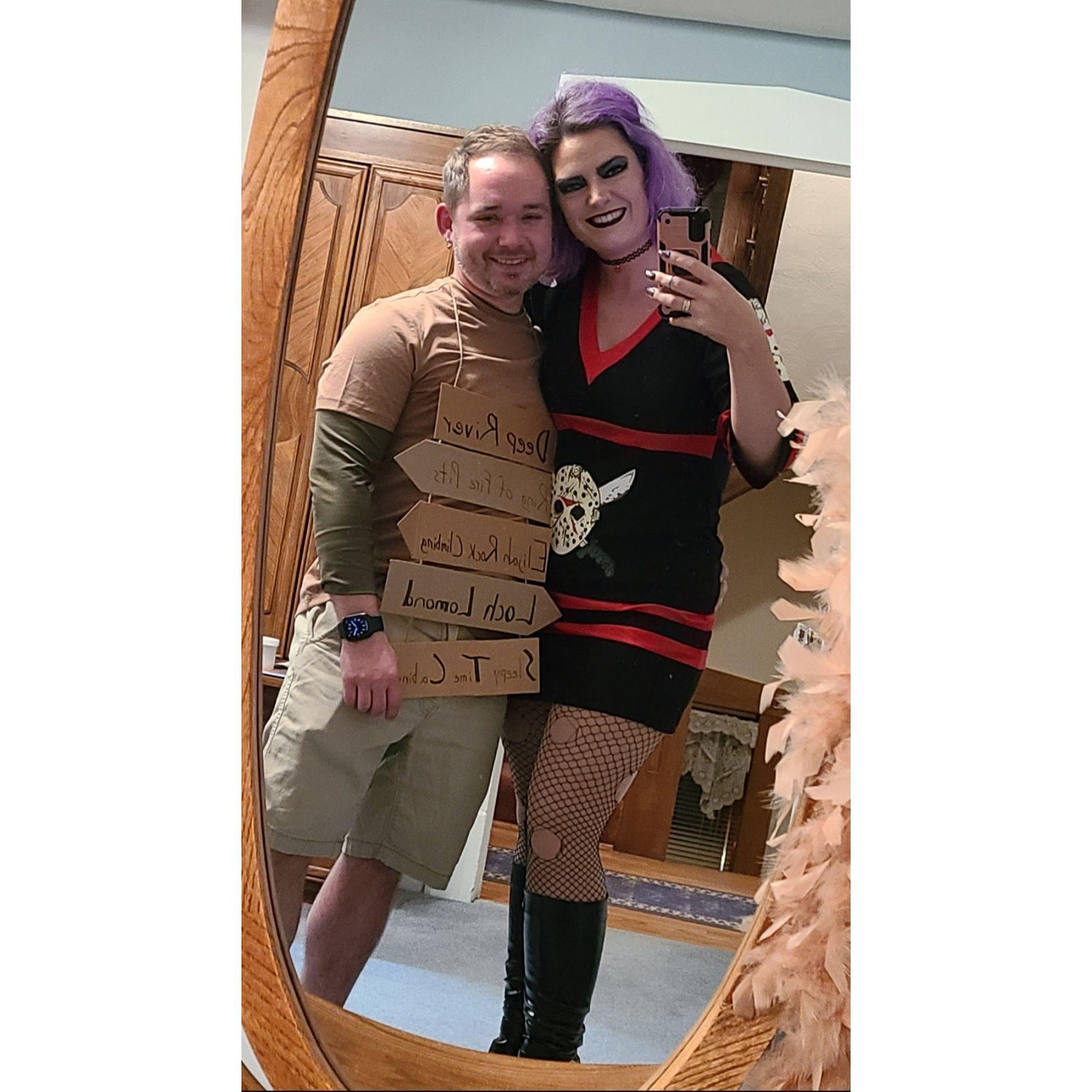 Summer camp themed New Years Eve party. Both of us won awards for our costumes! - December 2022