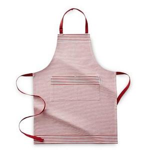 Williams Sonoma Bay Stripe Apron, Claret Red