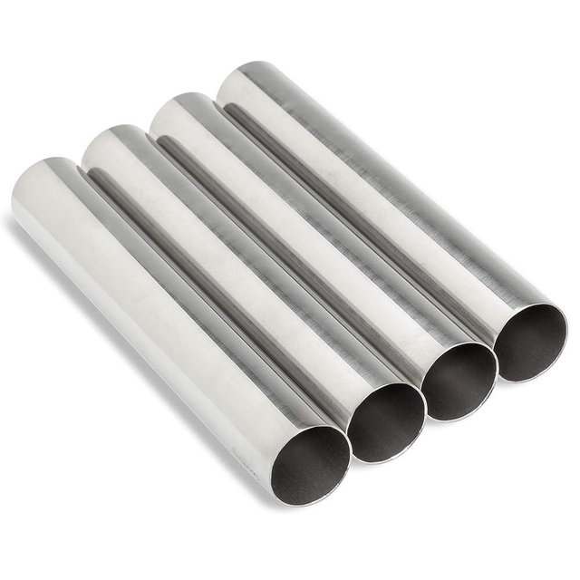 Ateco Cannoli Kit, Includes 4 Stainless Steel Cannoli Forms & Authentic Italian Recipe, Each Form Measures 5.63 by .88-Inches Diameter