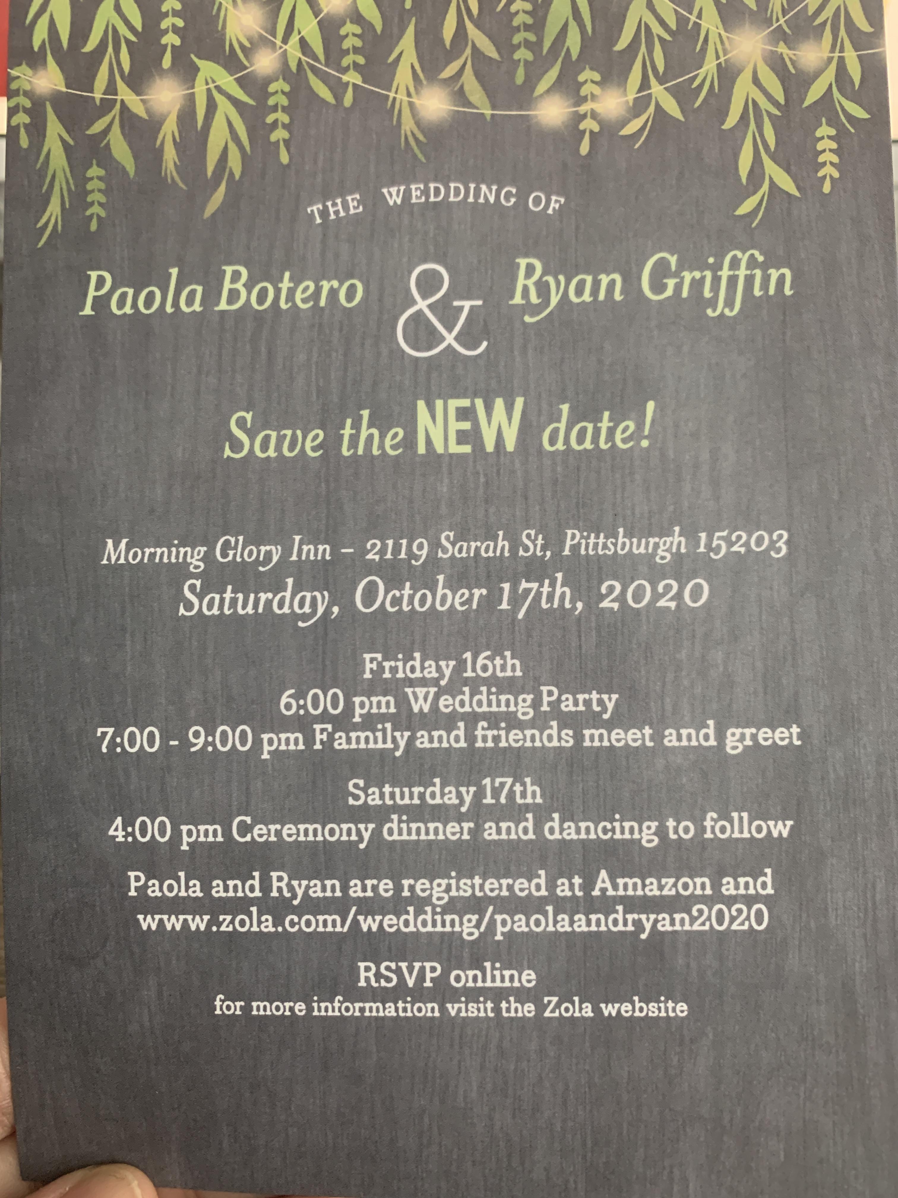 The Wedding Website of Paola Botero and Ryan Griffin