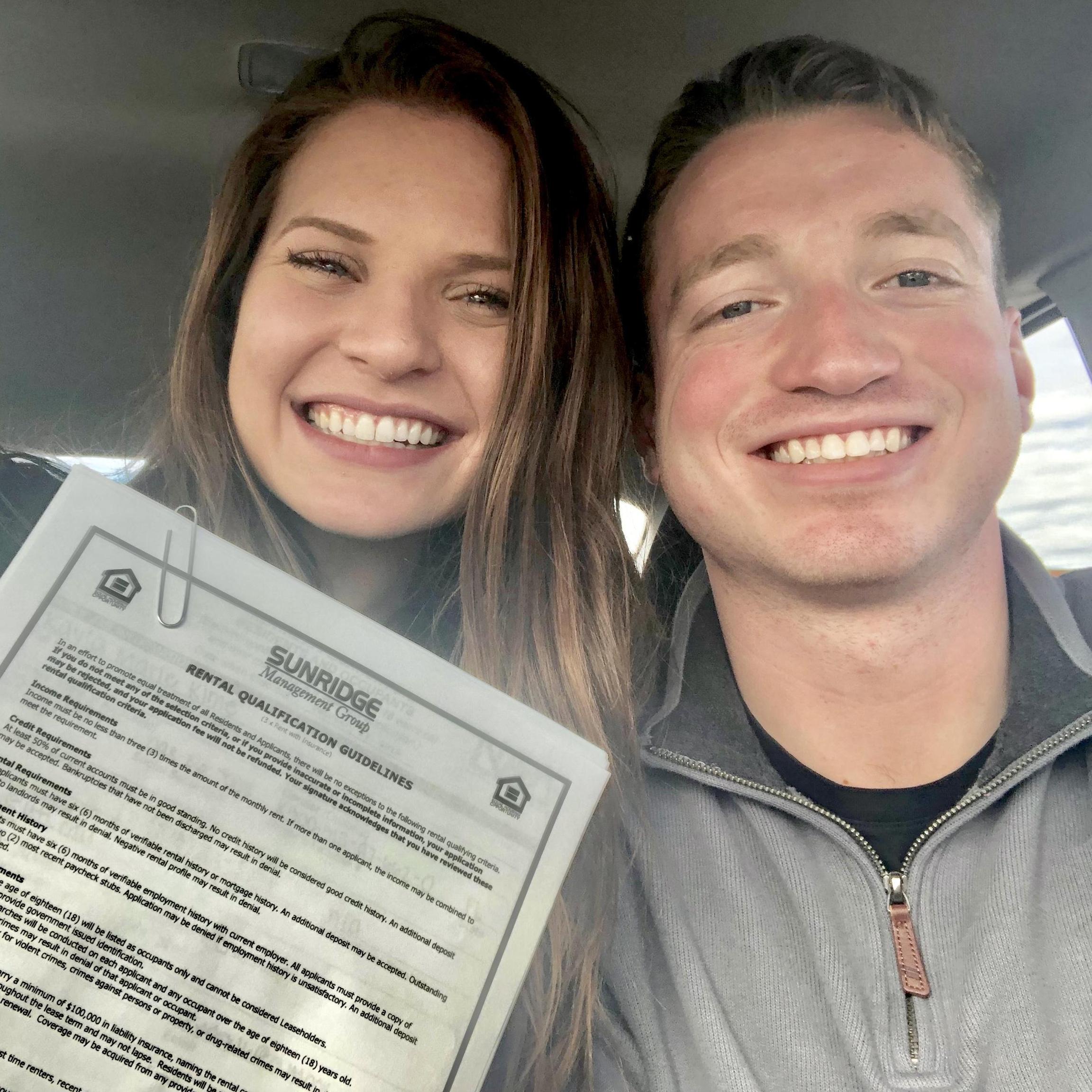 Our first lease together!
February 23, 2019