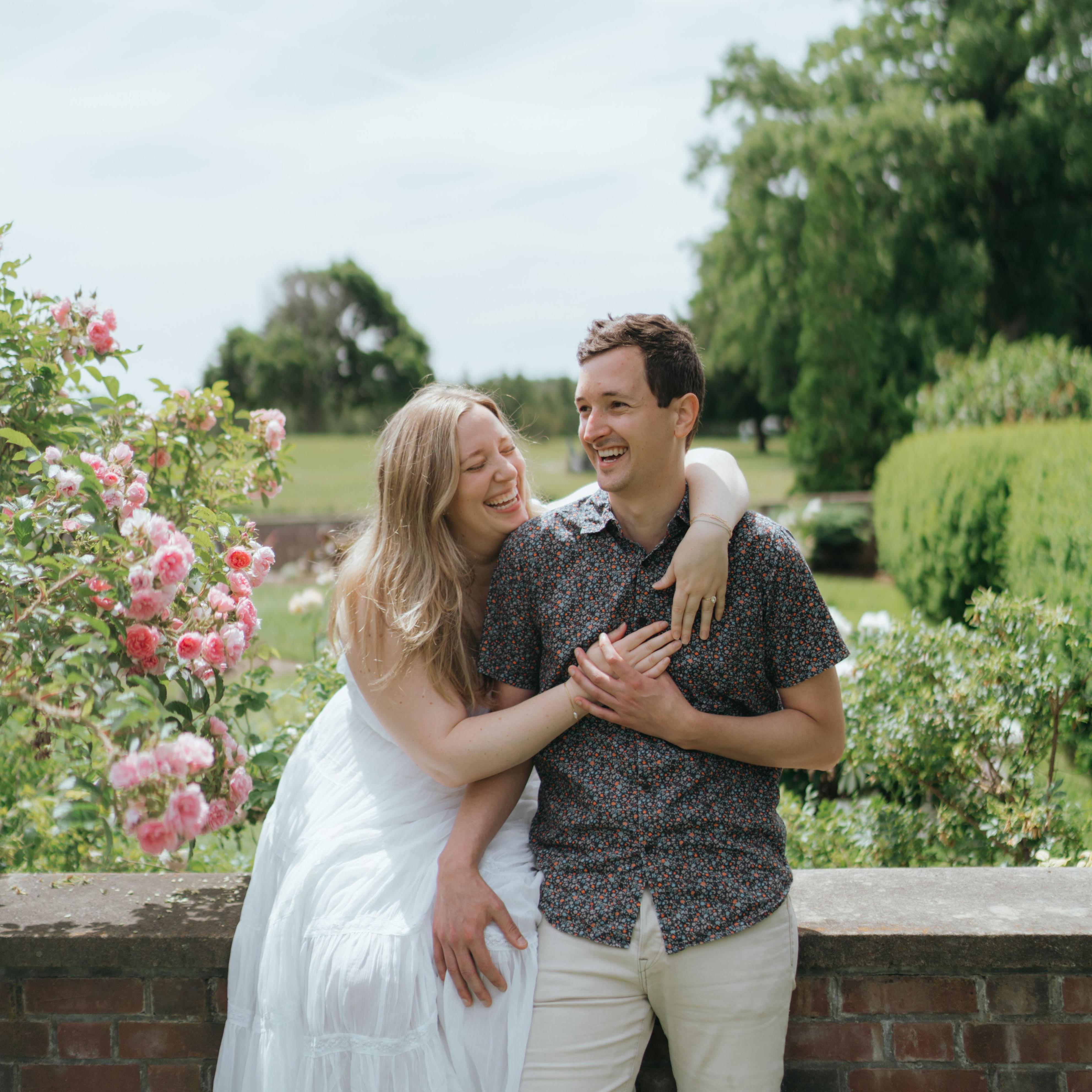 Engagement photos at Shelburne Farms by Elsie Goodman Photography