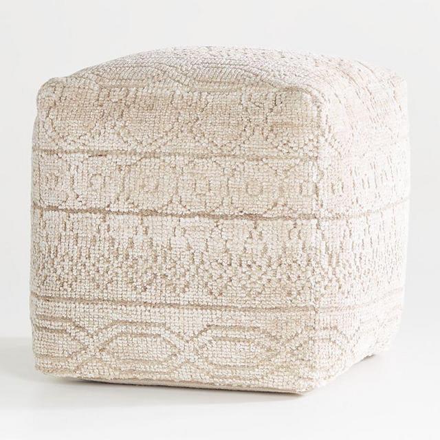 Lennon Patterned Pouf 18"