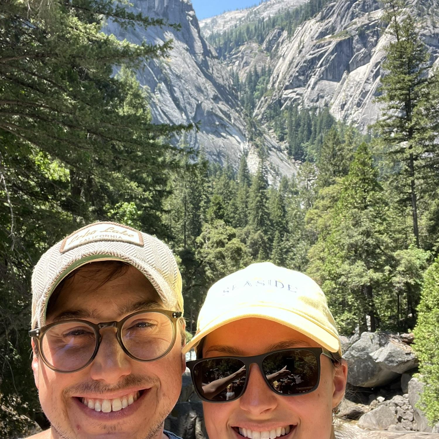 Taking in the views in Yosemite