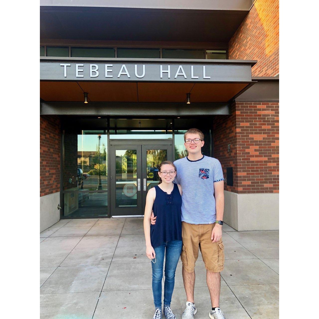 We met in Tebeau Hall at Oregon State University in 2017 where we both worked as Resident Assistants!