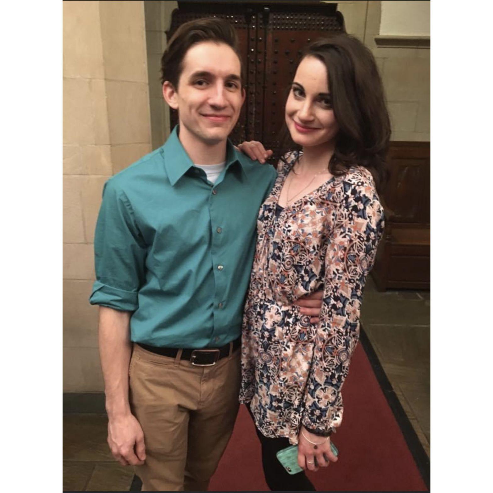 We first debuted as a couple at opening night of Nine in 2016 at Pitt!