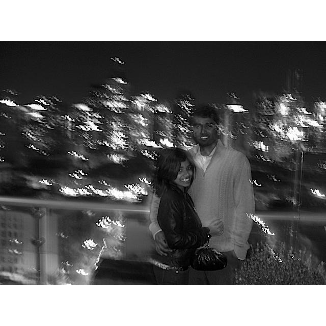 The night of our first date -- taken by a drunk stranger, can you tell?
(NYC, 2010)