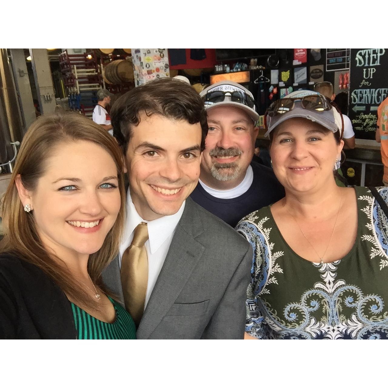 June 2017 - Dayton, Ohio - Warped Wing Brewery tour with Rob and Lisa