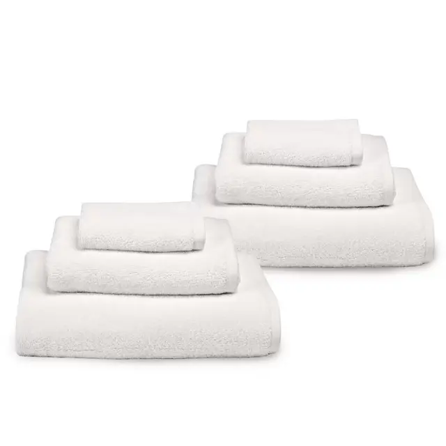 Haven™ 6-Piece Organic Cotton Terry Bath Towel Set in Coconut Milk