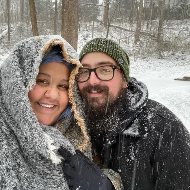 Taken right before Zack got both of them lost in knee high snow as the sun was setting.