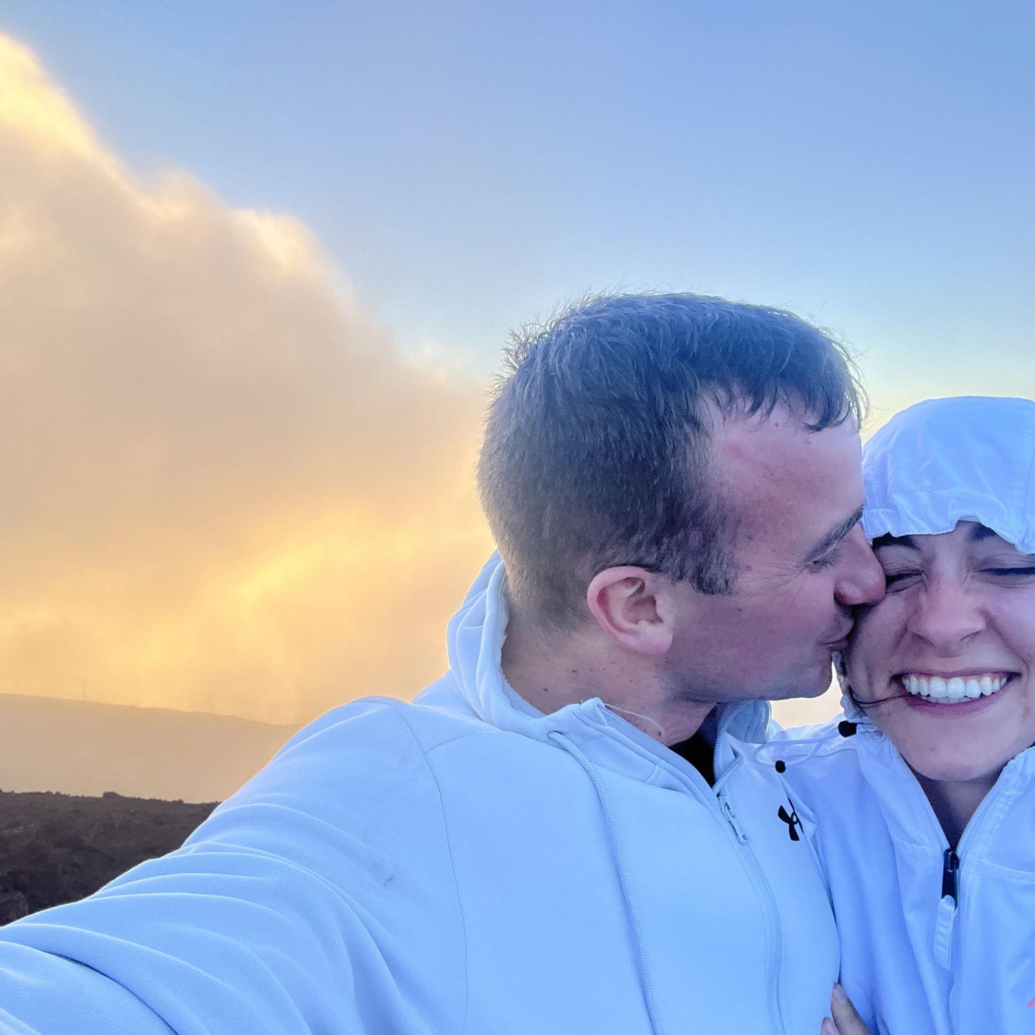 Hiking a volcano in Hawaii