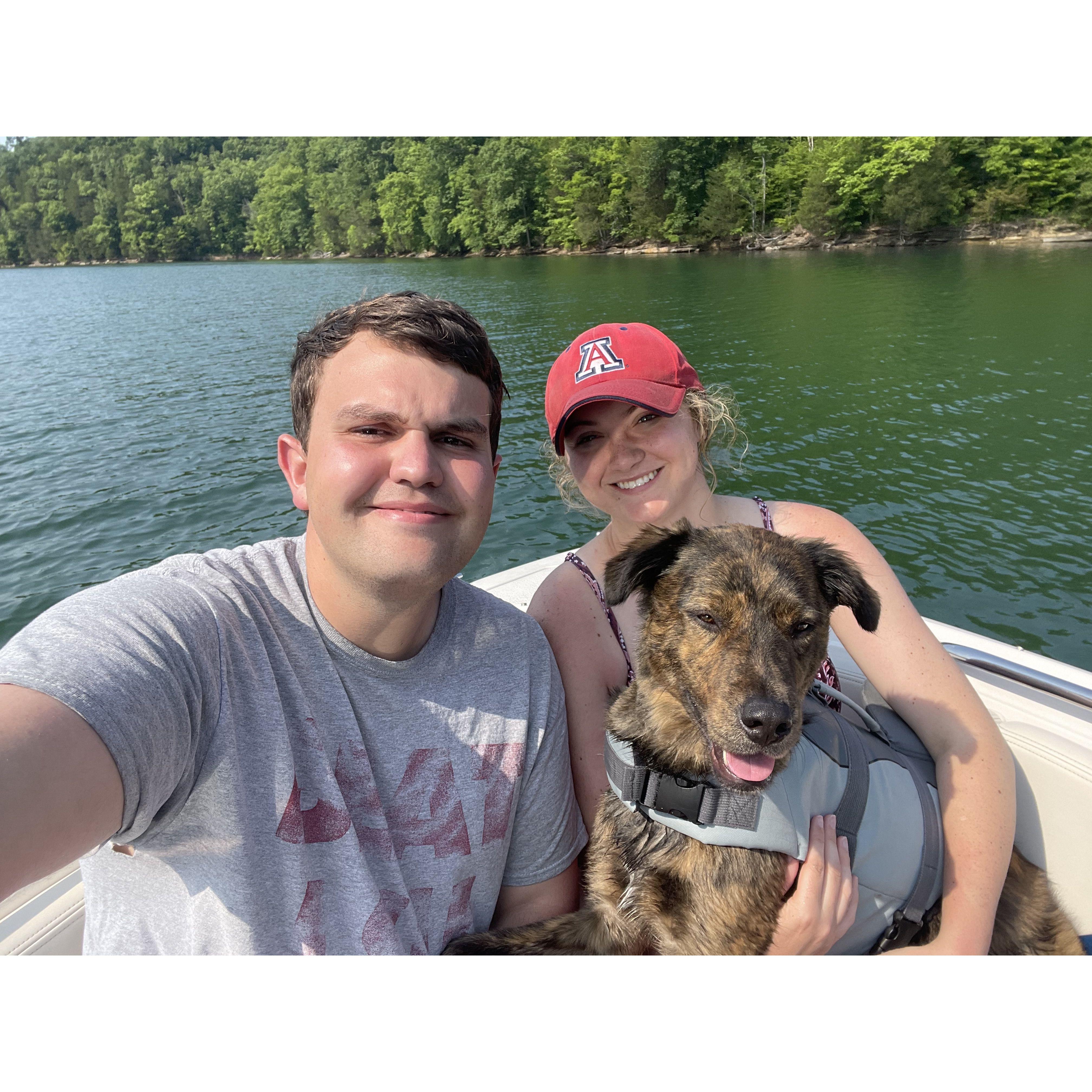 We love spending time at the lake with Denny and family!!