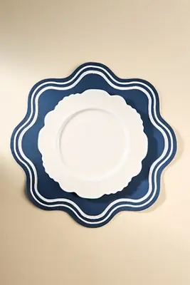 Madeline Embroidered Round Placemat