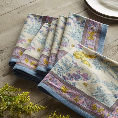 spring blush papillon napkins, set of 6