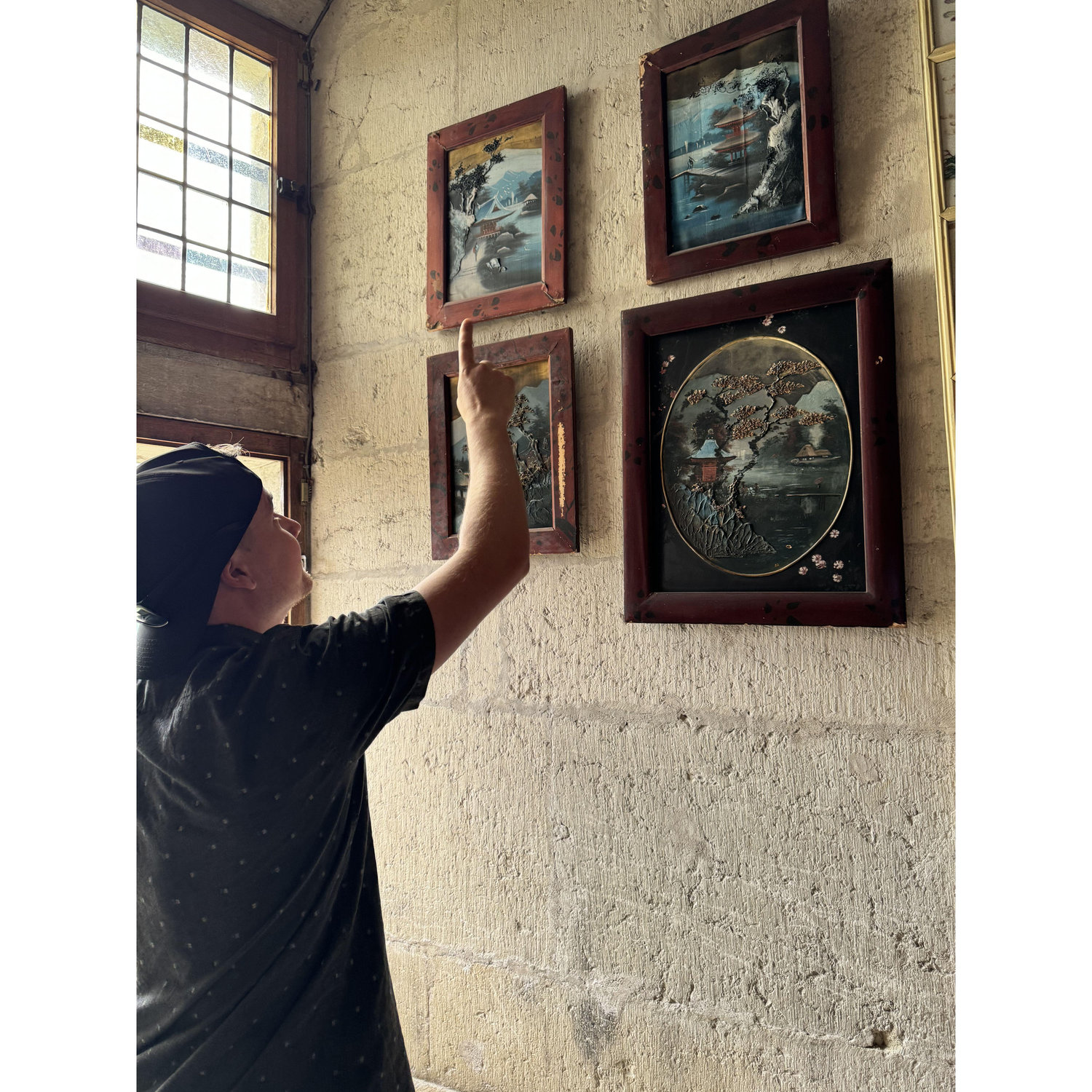 Exploring Chateau de Montrottier.
