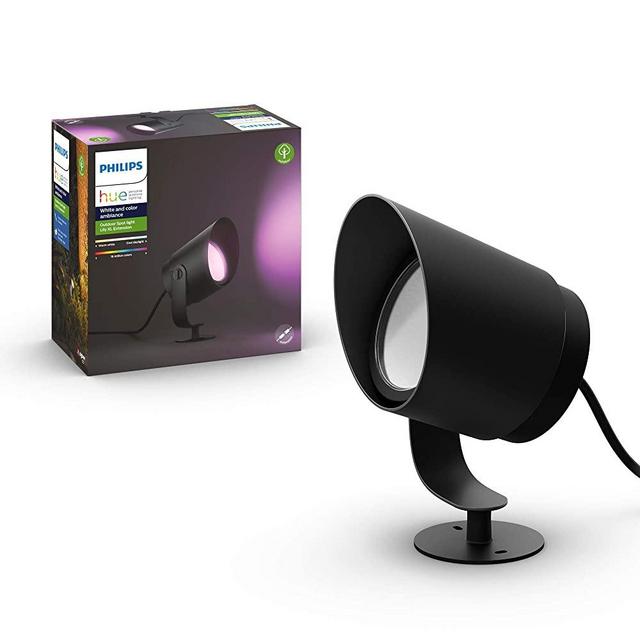 Philips Hue White & Color Ambiance Lily XL Outdoor Smart Spot light Extension (Hue Hub required), 1 Spot Light + mounting kit, Works with Alexa