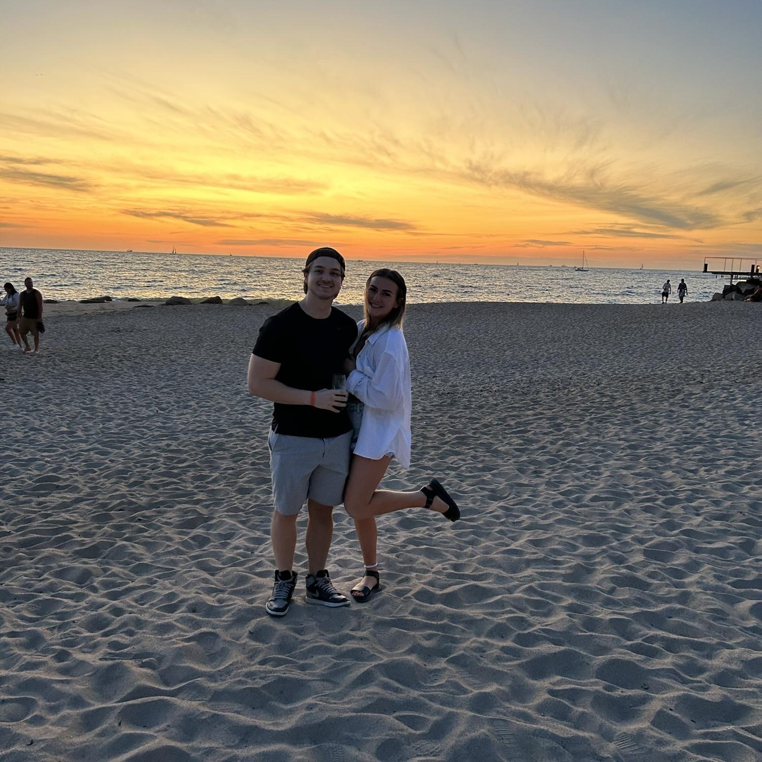 First time out of the country together!