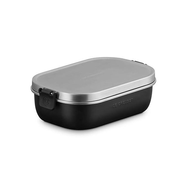 Le Creuset Stainless Steel On The Go Lunch Box, 30 oz., Licorice