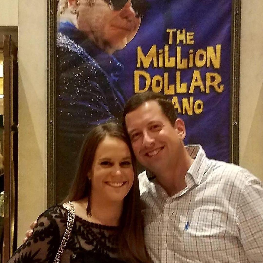 Elton John concert in Vegas - our first of many trips together