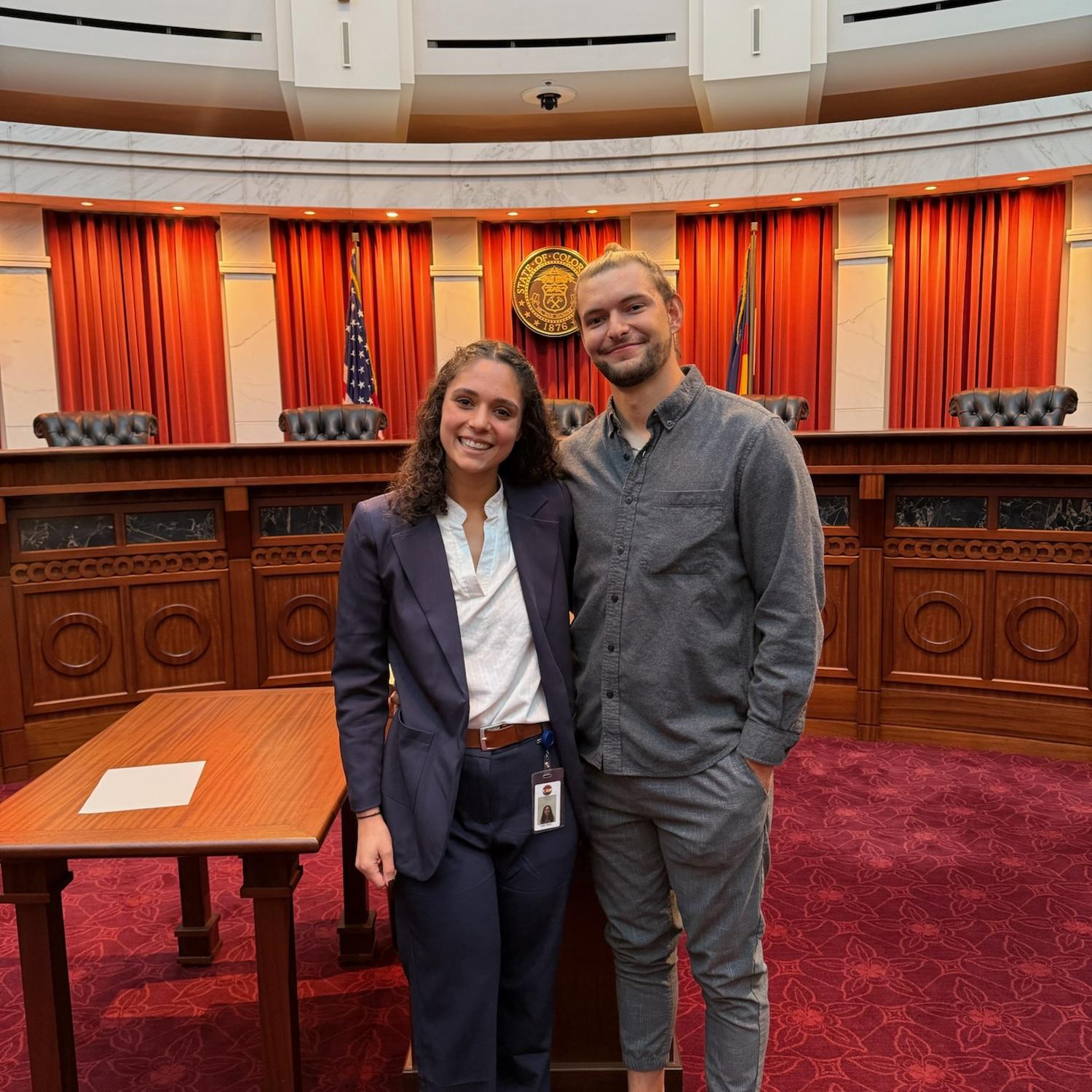 We both survived law school and the bar exam! This was taken at Katie's swearing in ceremony.