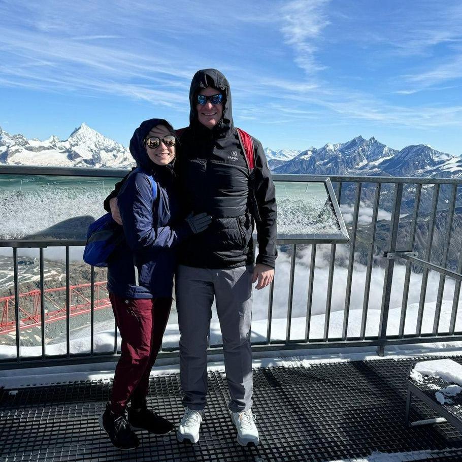 Freezing Cold but enjoying the Matterhorn Glacier Paradise