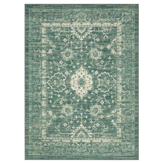 5'X7' Floral Vintage Tufted Distressed Area Rug Mint - Threshold™