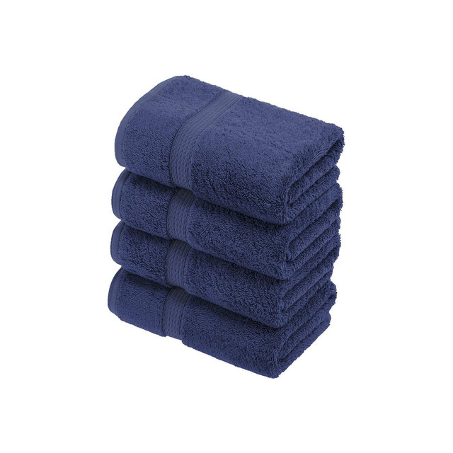 Superior Highly Absorbent 4 Piece Egyptian Cotton Ultra Plush Solid Hand Towel Set