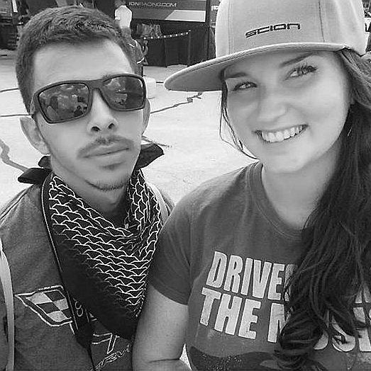 Probably one of the first pictures of us together - Formula Drift at TX Motor Speedway, September 2014.