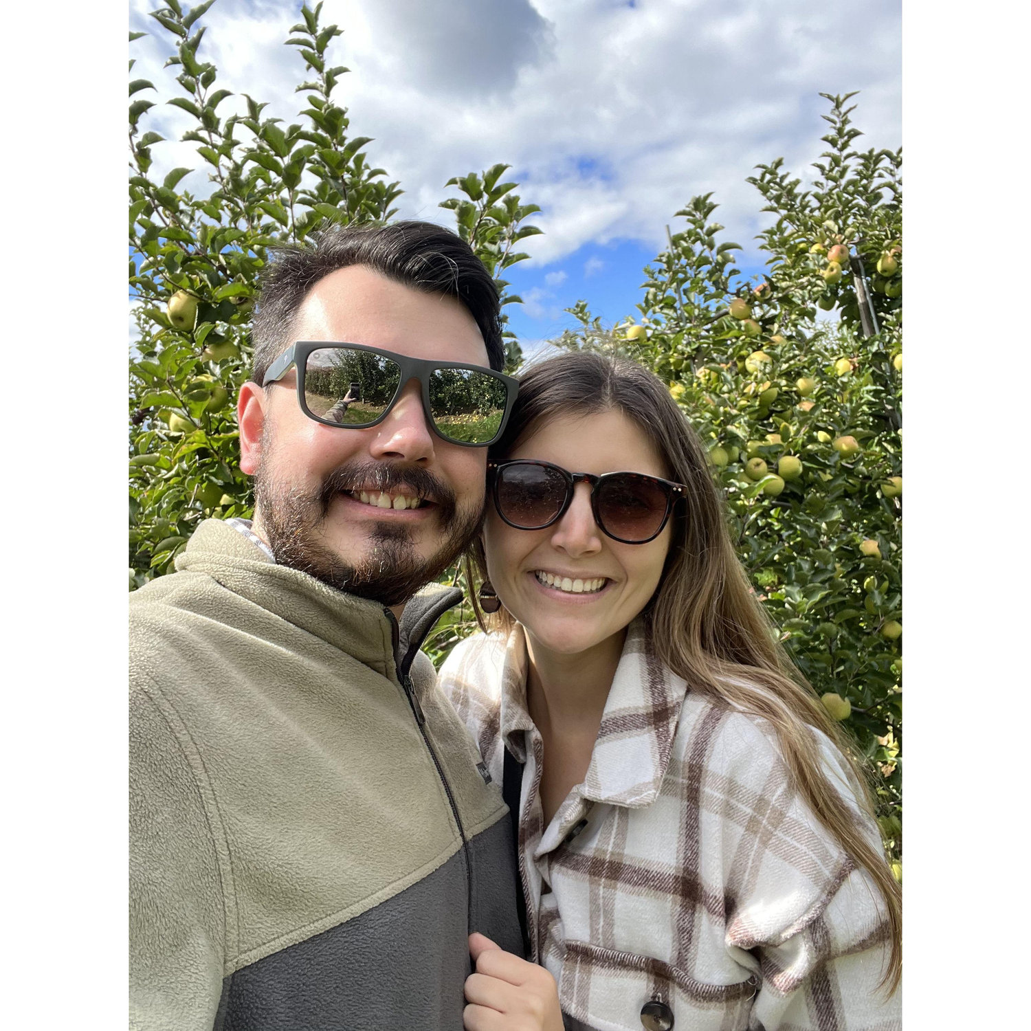 Picking apples at Highland Orchards