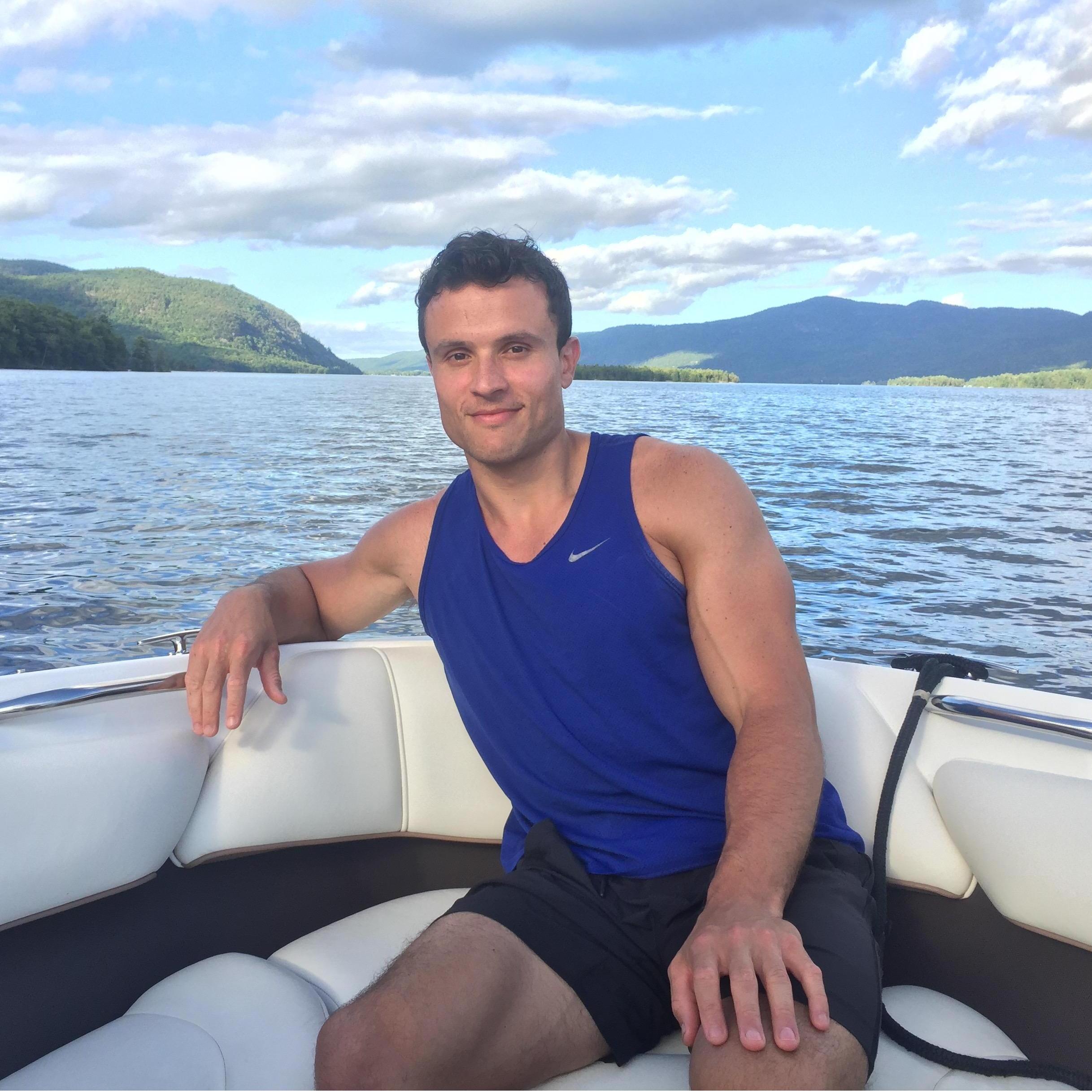 Relaxing on Lake George
