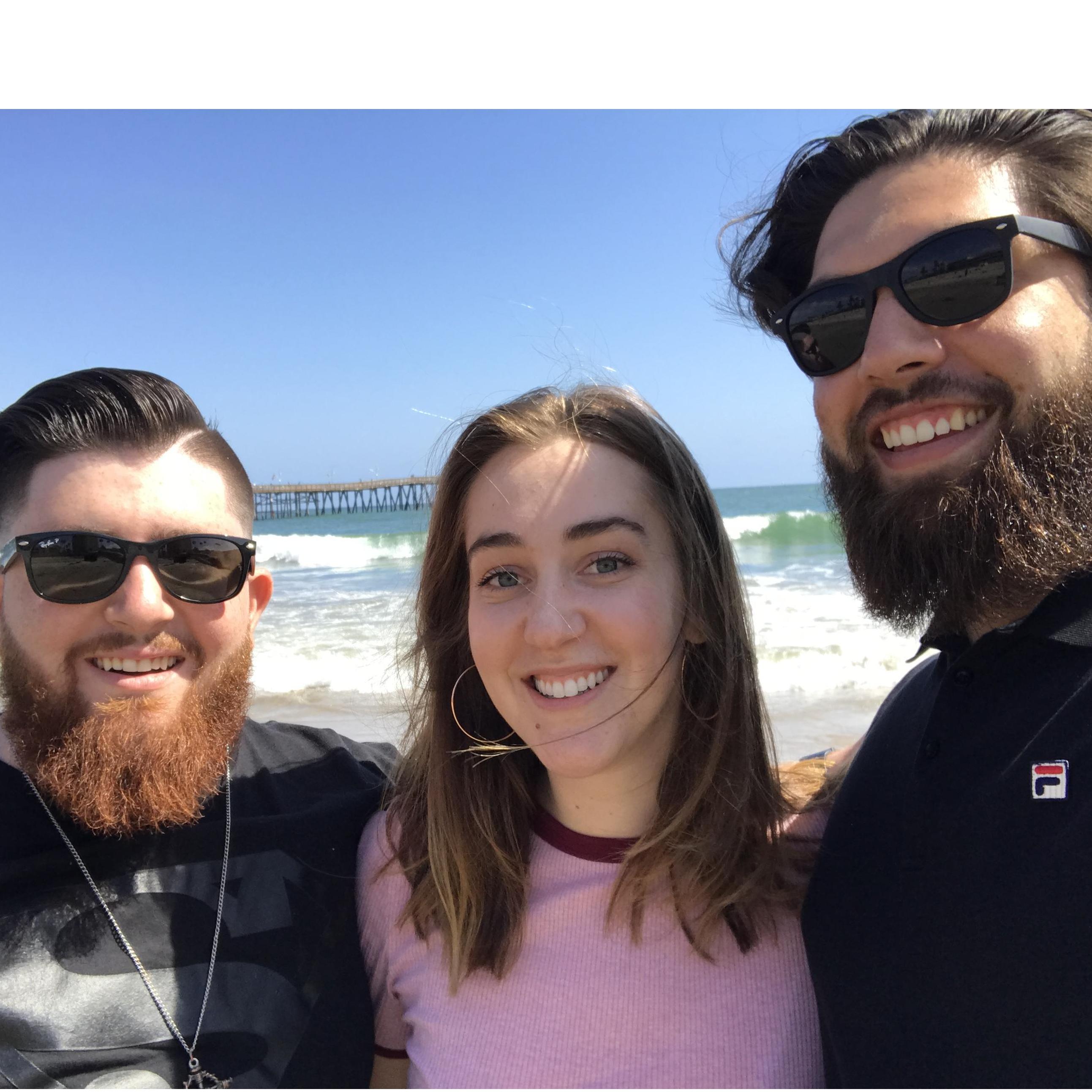 When we went to visit family in CA!