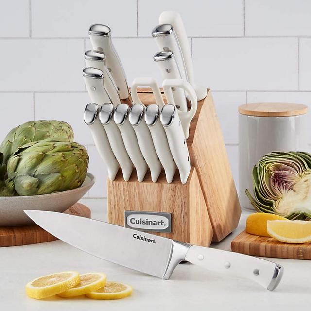Cuisinart ® Vanilla Creme Triple Rivet 15-Piece Knife Block Set