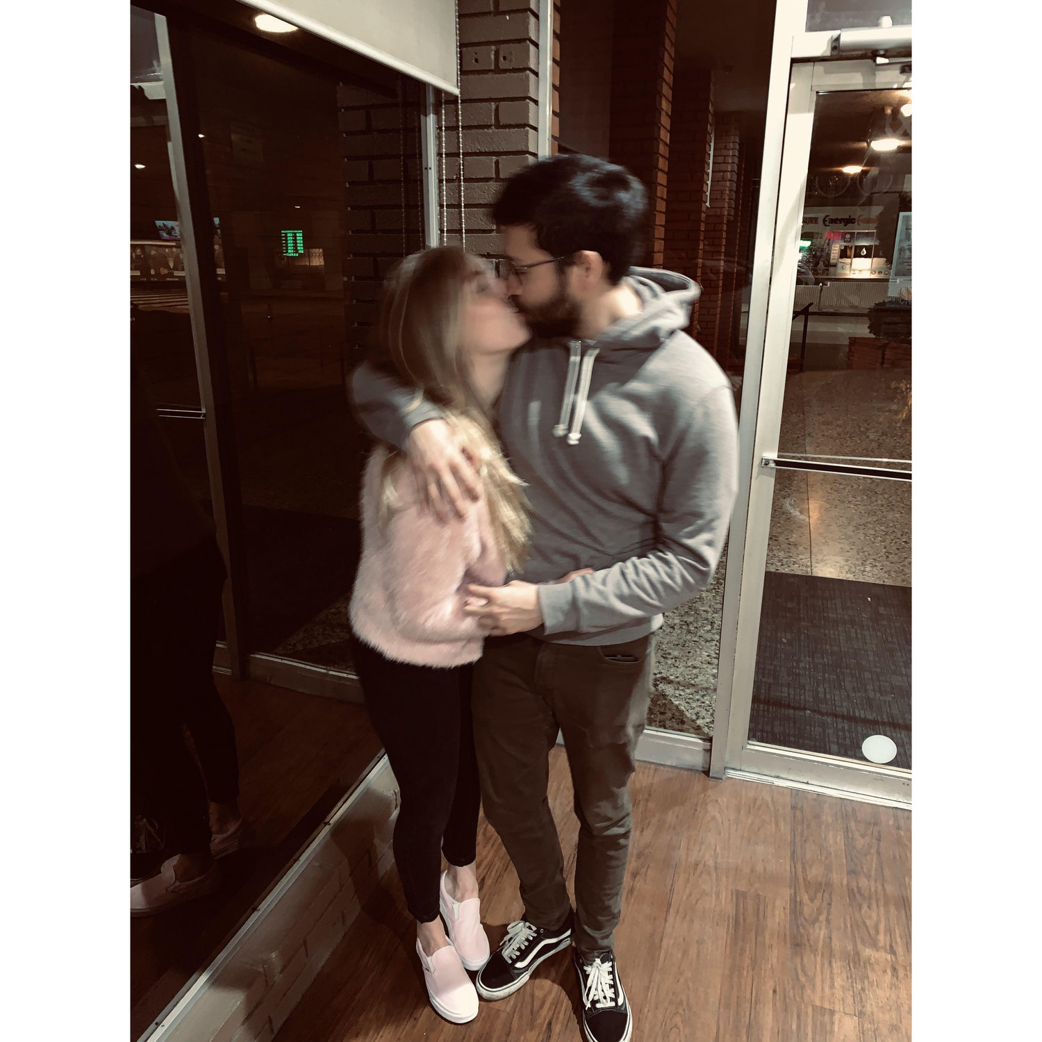 One of our first dates- bowling!