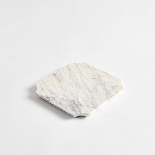 Marquee Marble Small Square Cheeseboard - White