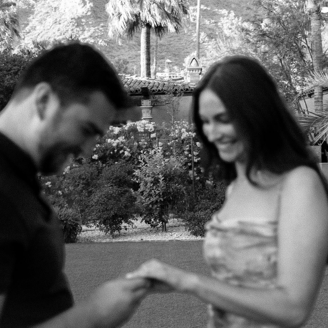 Moments after the proposal