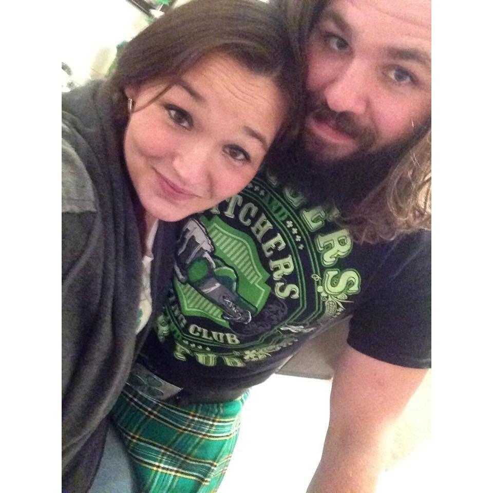 This was our first St. Patty's Day together!
