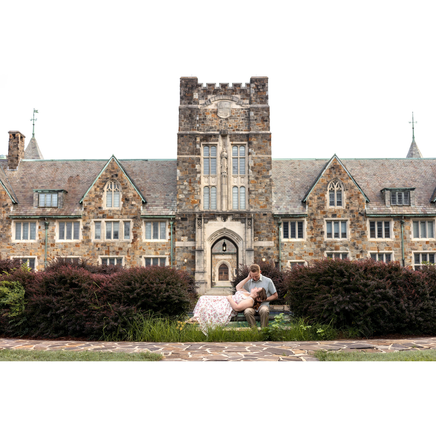 Engagement session at the Ford Complex, Berry College, Rome, GA.
