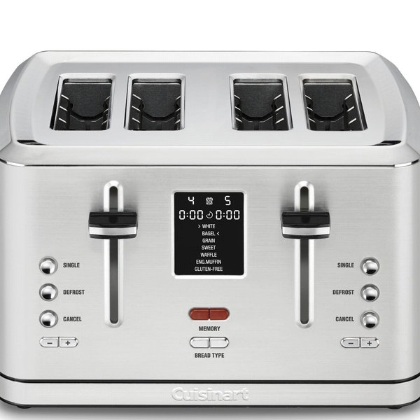 Cuisinart CPT-740 4-Slice Digital MemorySet Toaster, Stainless Steel, Silver