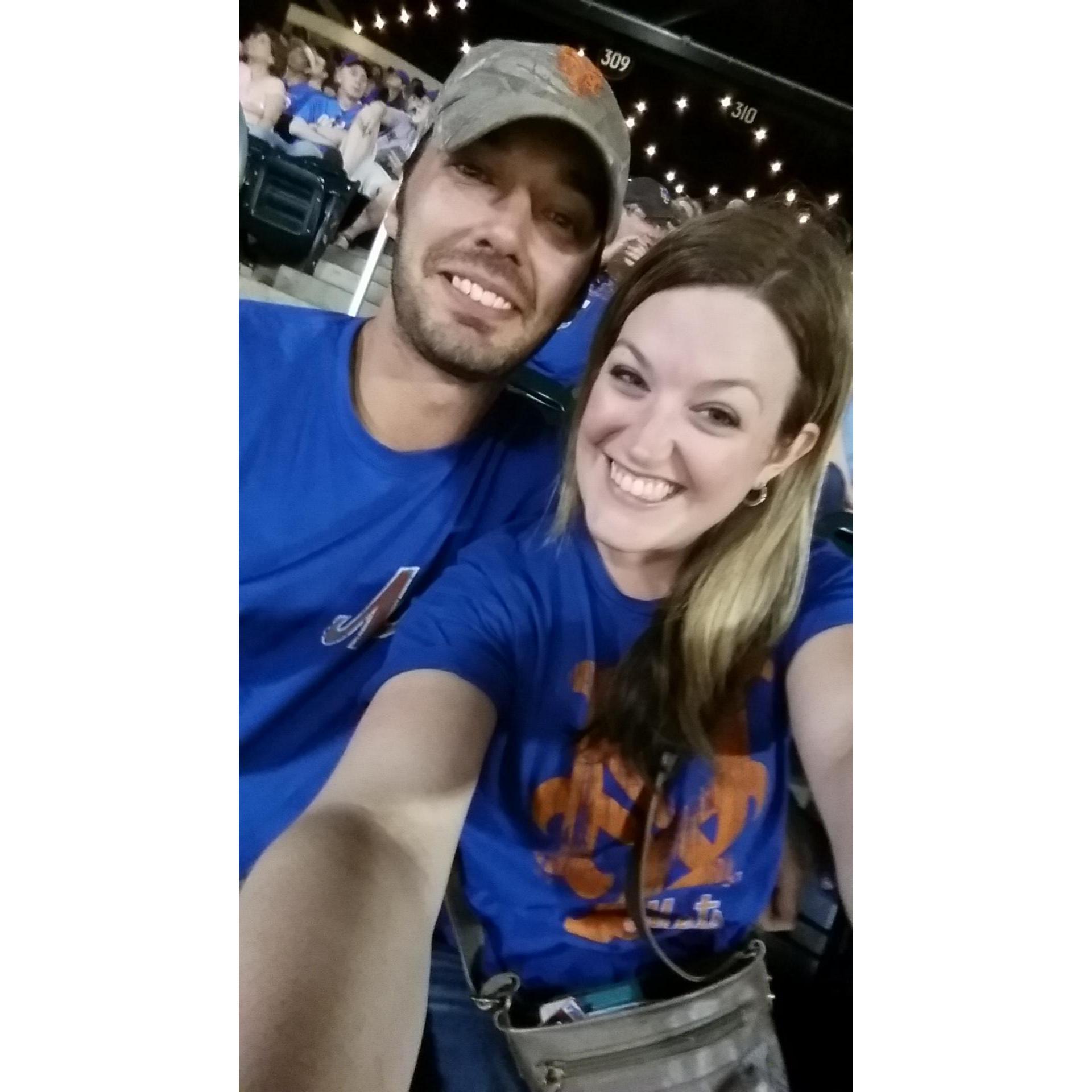 Leslie's first Met's game