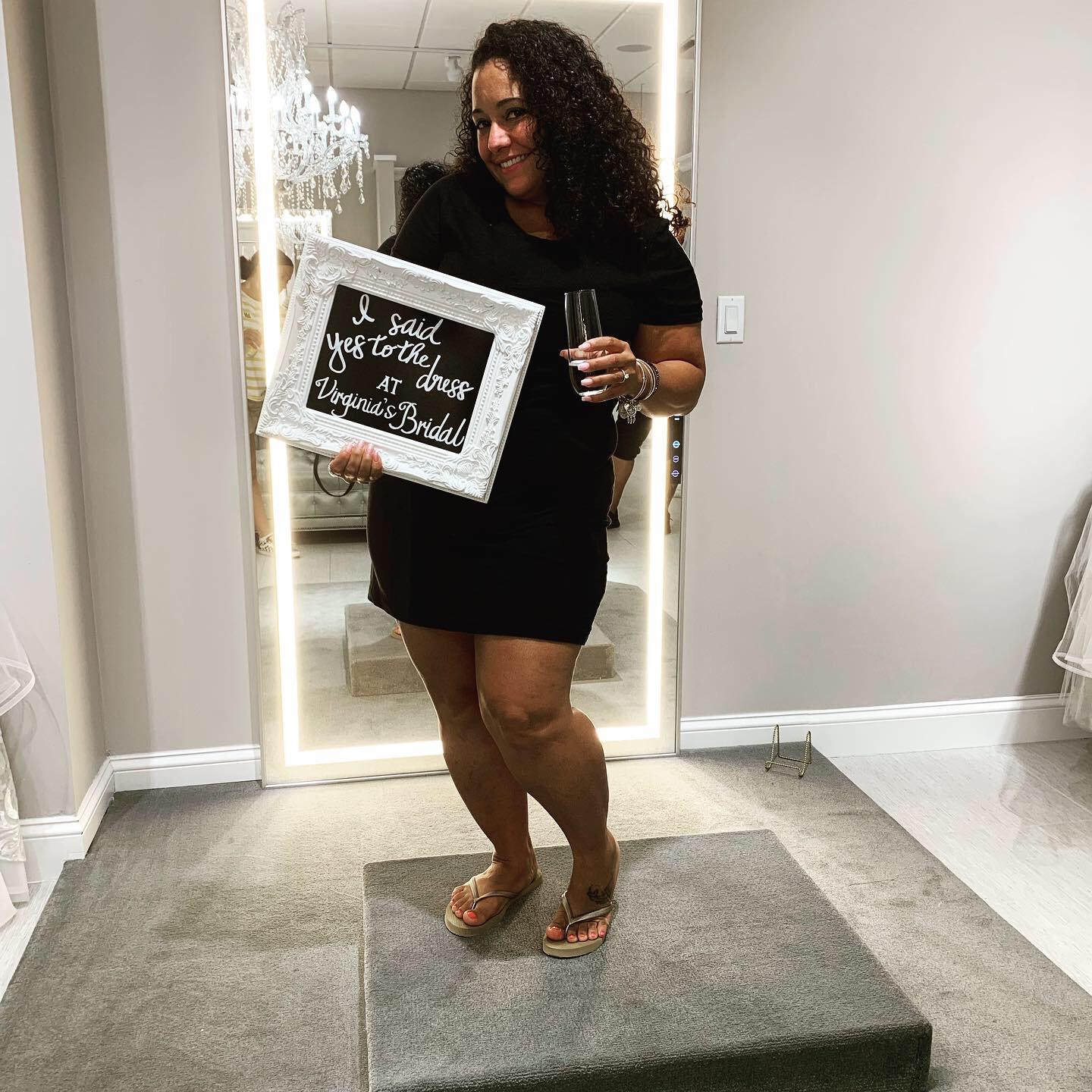 Last but not least. I said “YES” to the dress! Are you ready? We hope to see you all on the big day, August 8, 2020!