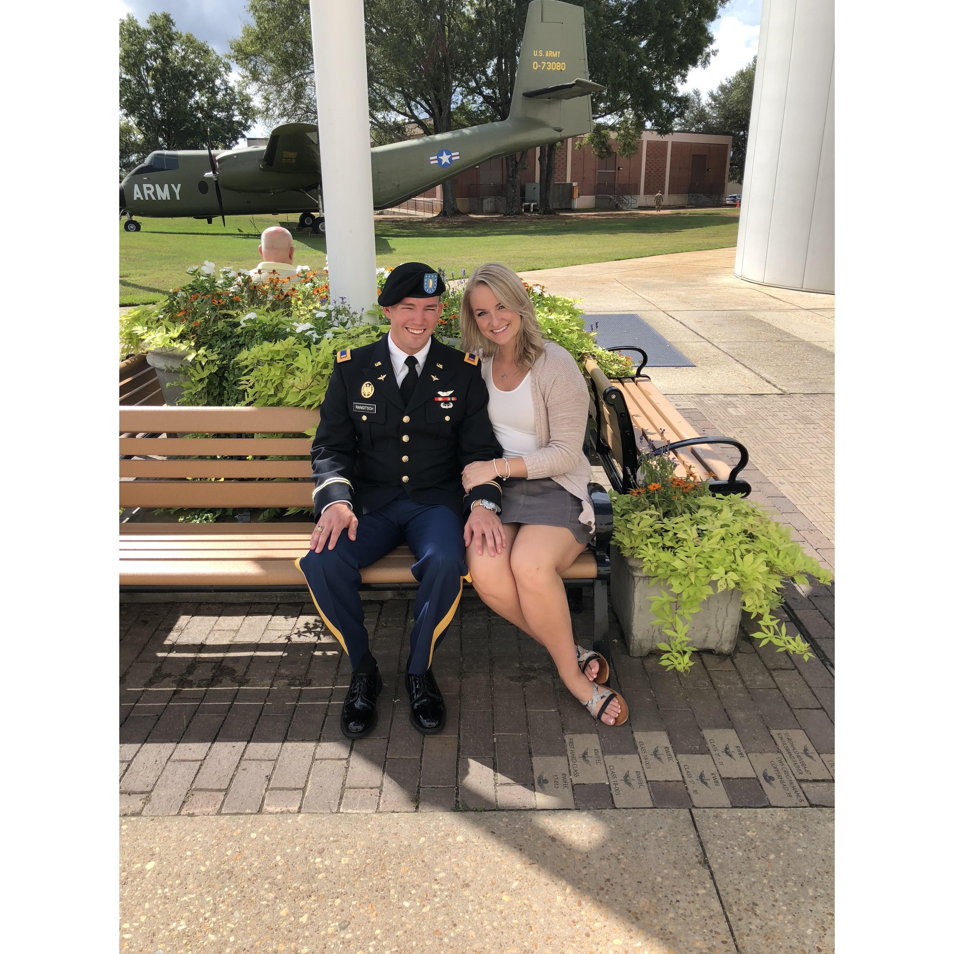 Right after flight school graduation! This was the eve of the proposal.