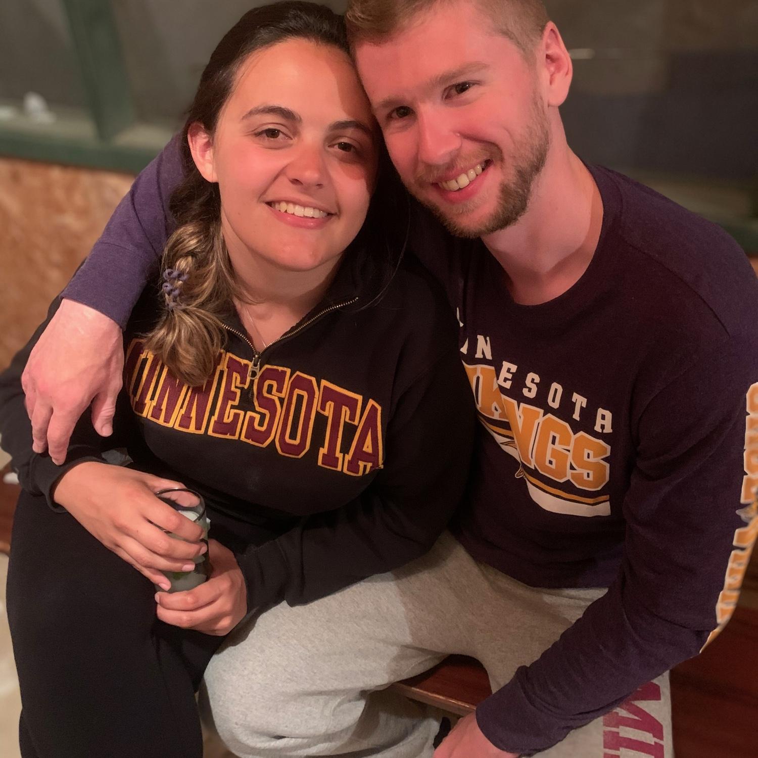 At Megan's family's cabin the summer after they began dating