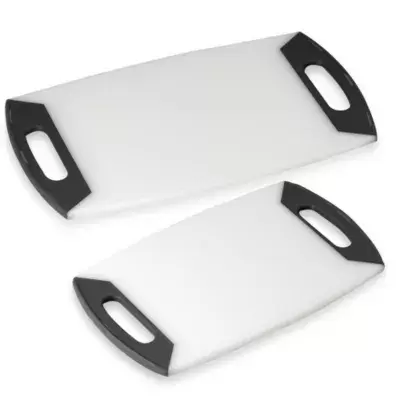 Oneida® Colourgrip® Charcoal Handle 20-Inch Cutting Board in White