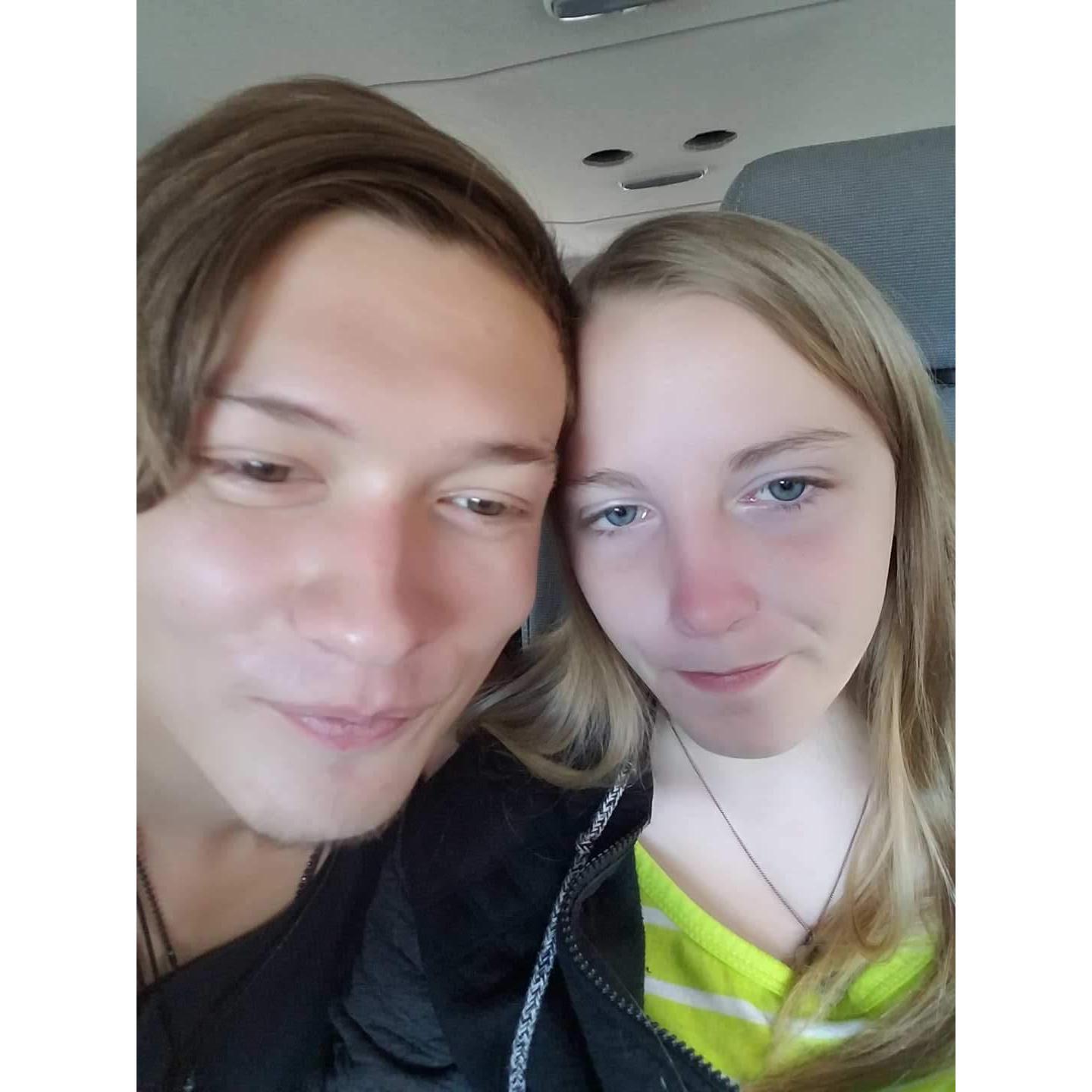 We are always being silly together and this is just another example of that.