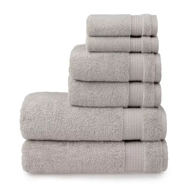 Martha Stewart Noah Turkish Cotton 6-Piece Towel Set in Grey