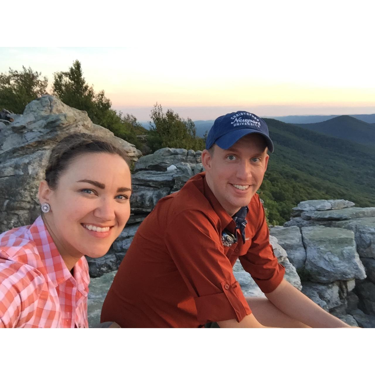 One of our favorite activities together, backcountry camping [2017]