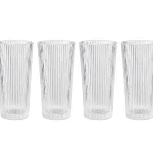 Pilastro long drink glass, 30 cl, 4 pcs, clear