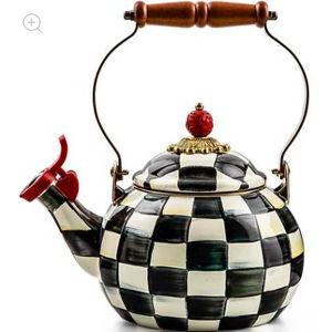 MacKenzie-Childs Courtly Check Whistling Tea Kettle